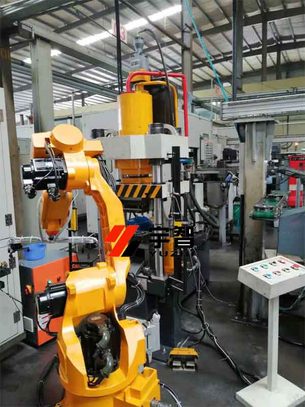 100噸四柱液壓機(jī)連接機(jī)械手